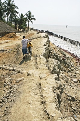 Αναχώματα στο νησί Sagar