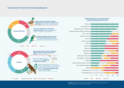 Stanje očuvanosti i kratkoročni trendovi populacija ptica