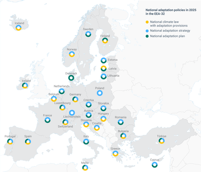 National adaptation policies - state of play in the EEA-32