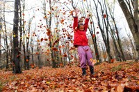 Girl in the forest