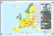 Find out the level of ozone pollution in Europe