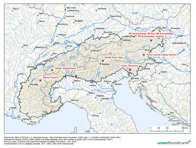 The Alps and the report’s case studies