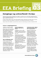 EEA Briefing 3/2004 -  Samgöngur og umhverfismál í Evrópu