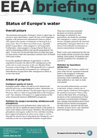EEA briefing 1/2003 - Situazione delle risorse idriche in Europa