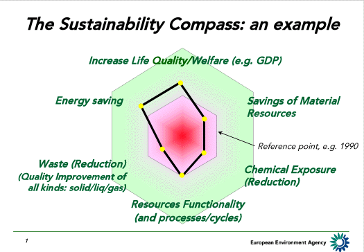 The Sustainability Compass: an example