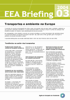 EEA Briefing 3/2004 - Transportes e ambiente na Europa