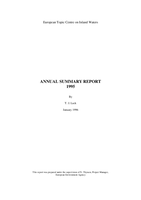 Inland Waters - Annual summary report 1995