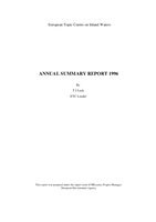 Inland Waters - Annual summary report 1996