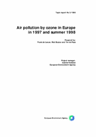 Air pollution by ozone in the Europe in 1997 and summer 1998 - Part I