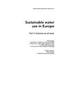 Sustainable water use in Europe - Part I: Sectoral use of water