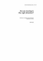 Are we moving in the right direction? Indicators on transport and environmental integration in the EU: TERM 2000