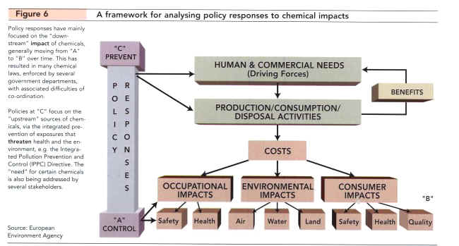 A framework for analysing policy responses to chemical impact