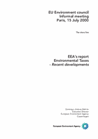 EEA's report Environmental Taxes - Recent developments - The story line