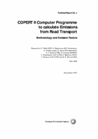 COPERT II Computer programme to Calculate Emissions from Road Transport -  Methology and Emissions Factors