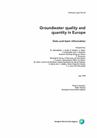 Groundwater quality and quantity in Europe - Data and basic information