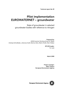 Pilot implementation EUROWATERNET - groundwater - State of groundwater in selected groundwater bodies with reference to nitrogen