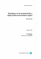 Questions to be answered by a state-of-the-environment report - The first list