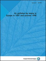 Air pollution by ozone in Europe in 1997 and summer 1998
