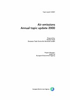 Air Emissions - Annual topic update 2000