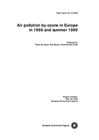 Air pollution by ozone in Europe in 1998 and summer 1999