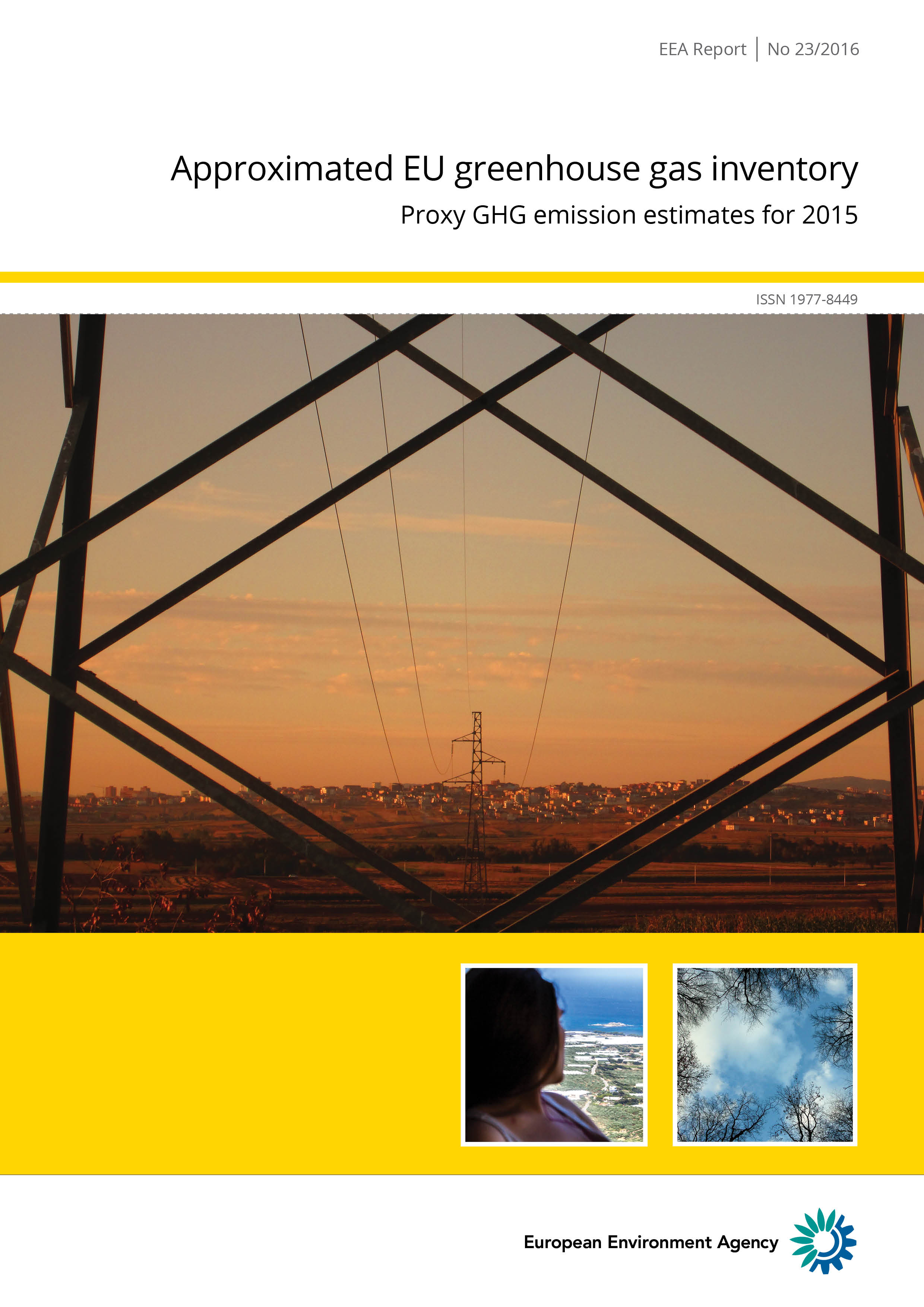 Approximated EU GHG inventory: proxy GHG estimates for 2015 - Cover