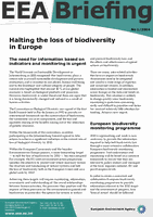 EEA Briefing 1/2004 - Halting the loss of biodiversity in Europe
