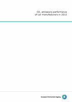 CO2 emissions performance of car manufacturers in 2012