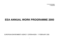 EEA Annual Work Programme 2000