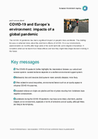 COVID-19 and Europe's environment: impacts of a global pandemic
