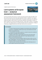 Land system at European level — analytical assessment framework