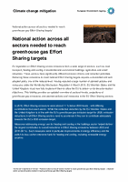 National action across all sectors needed to reach greenhouse gas Effort Sharing targets