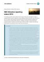 NEC Directive reporting status 2019