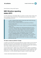 NEC Directive status report 2015