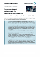 Recent trends and projections in EU greenhouse gas emissions