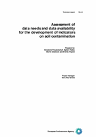 Assessment of data needs and data availability for the development of indicators on soil contamination