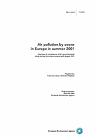 Air pollution by ozone in Europe in summer 2001