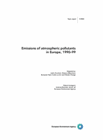Emissions of atmospheric pollutants in Europe, 1990-99
