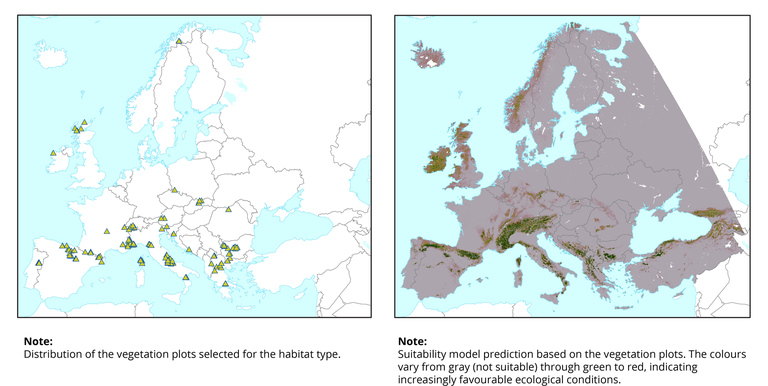 EUNIS habitat suitability map