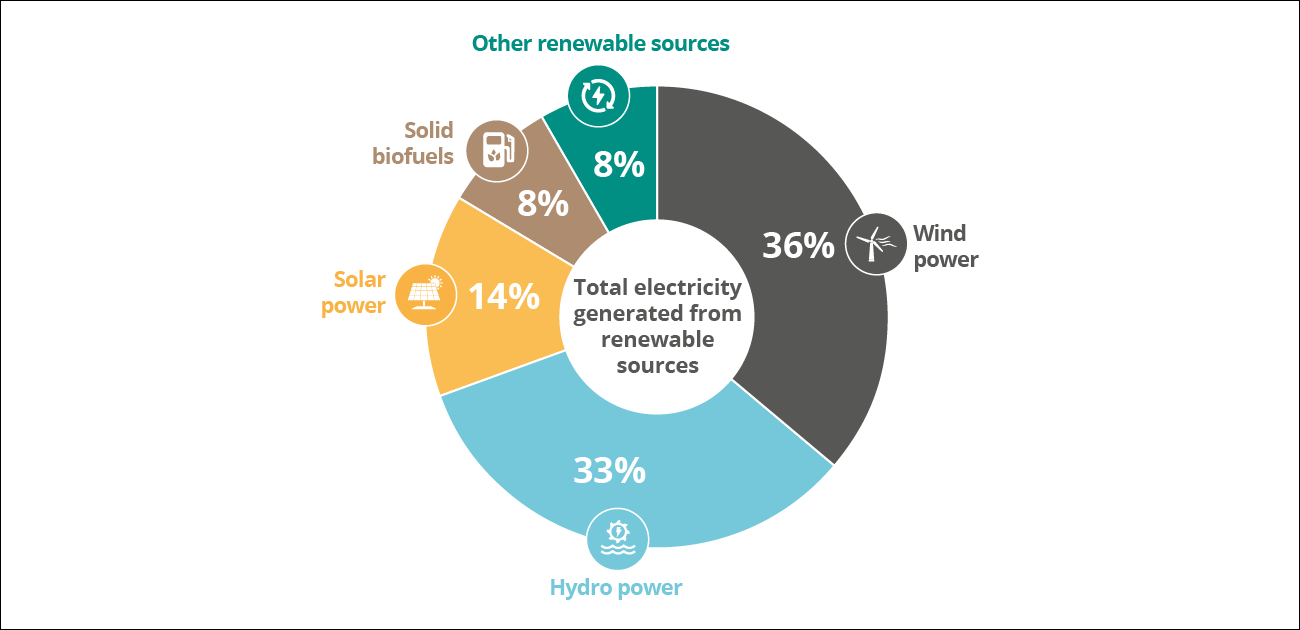 Electricity from renewable sources