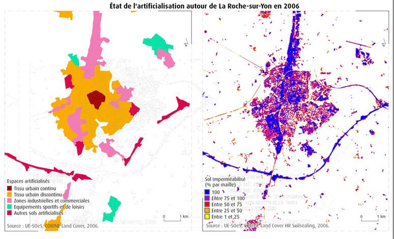 Artificially surfaced areas