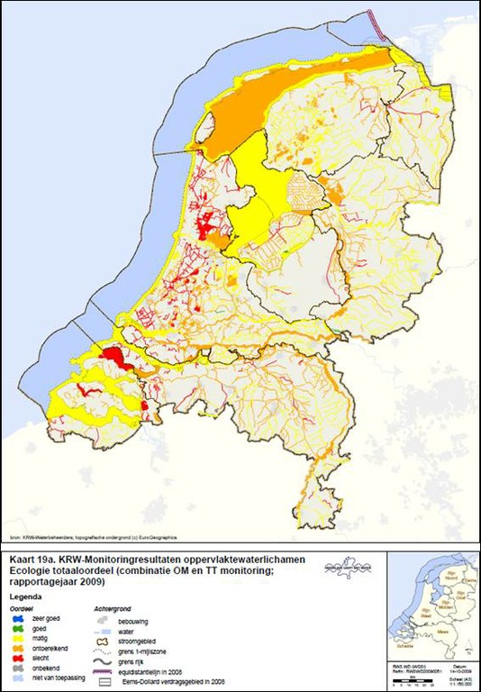 Ecological quality of surface waters in the Netherlands in 2008