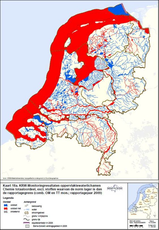 Chemical quality of surface waters in the Netherlands in 2008