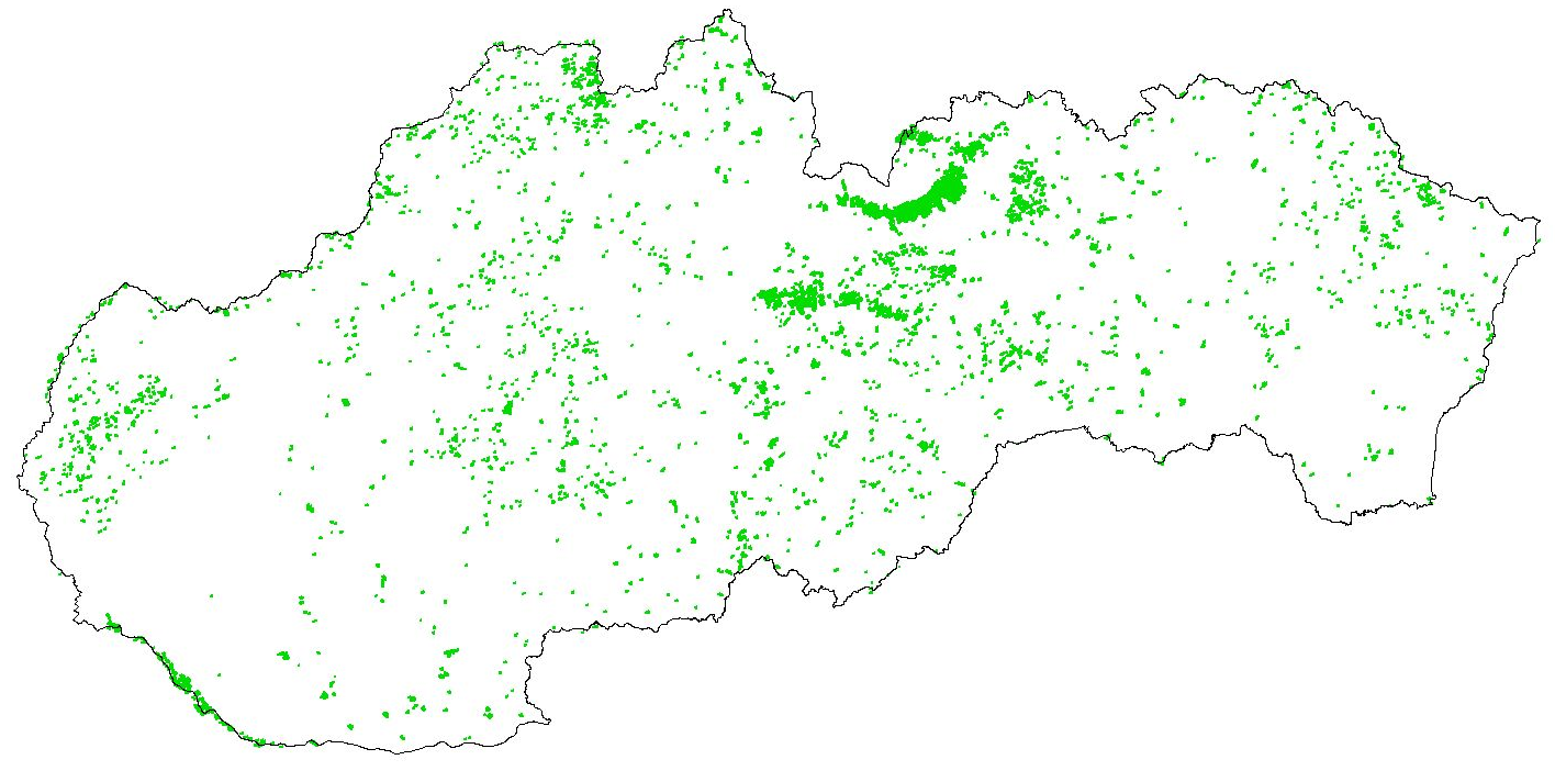 Figure 3b - Spatial distribution - FOREST land - 2006\u201300