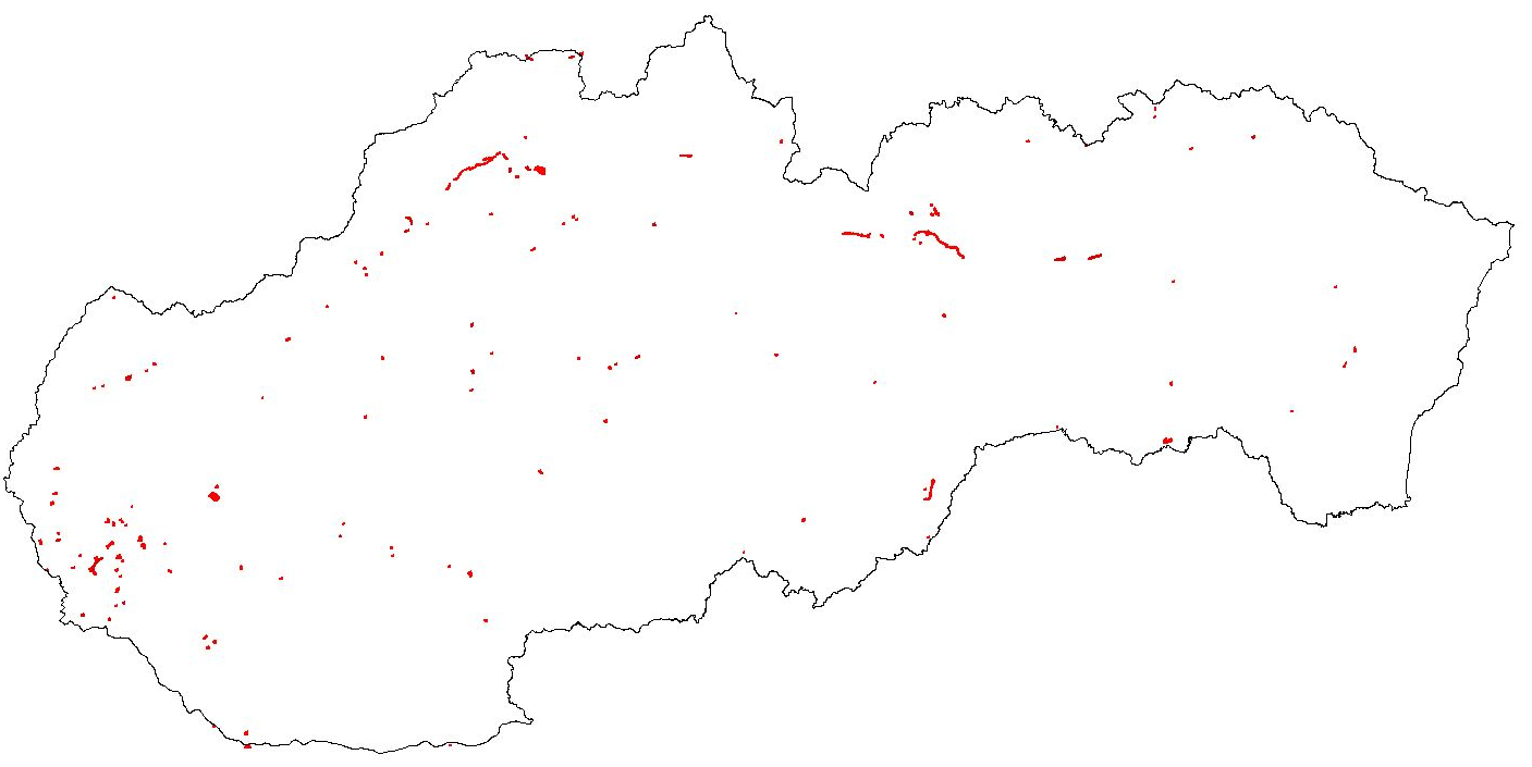 Figure 4b - Spatial distribution - URBAN land - 2006\u201300