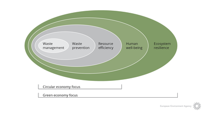 The green economy as an integrating framework for policies on material use