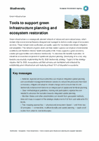 Tools to support green infrastructure planning and ecosystem restoration
