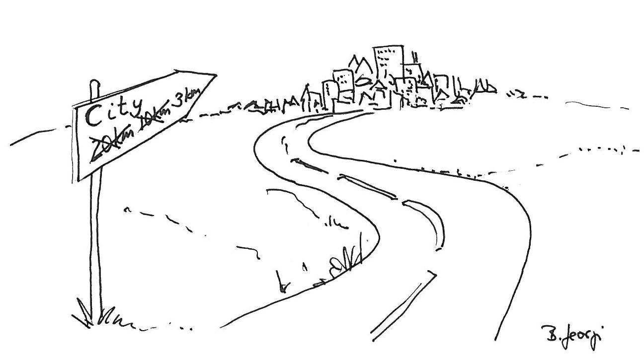 city distance drawing