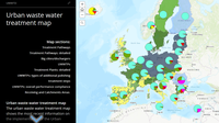 Urban Waste Water Treatment map
